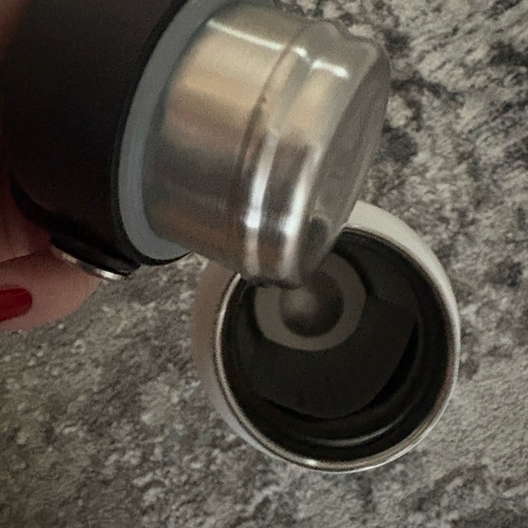 Kate Spade White Water Bottle with Heart Design - Picture 5 of 6